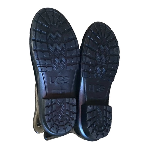 UGG Sienna Waterproof Rain Boots Women's US 10 Shiny Black Rubber - Picture 10 of 12